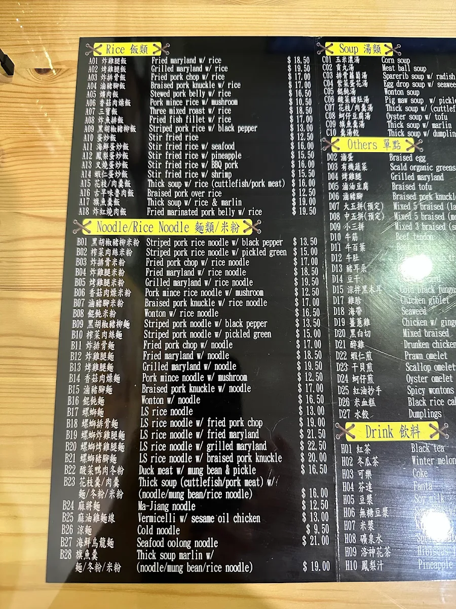 Menu, Michelle's Sweet Kitchen