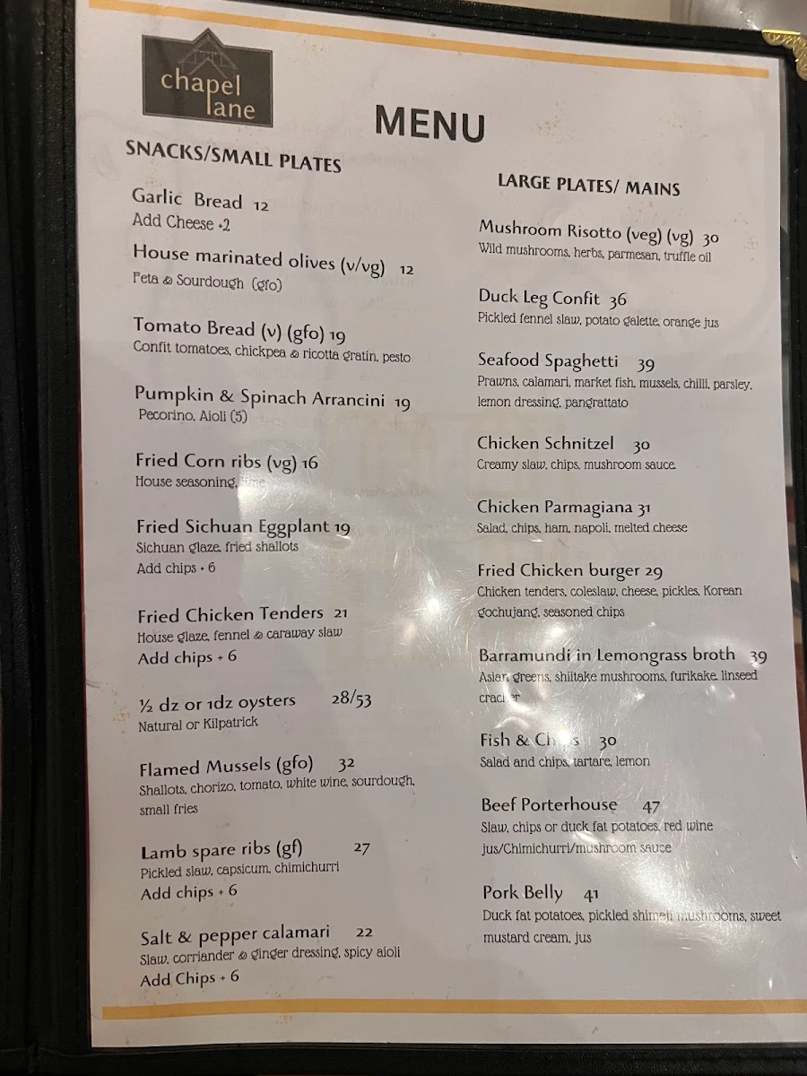 Menu photo 1