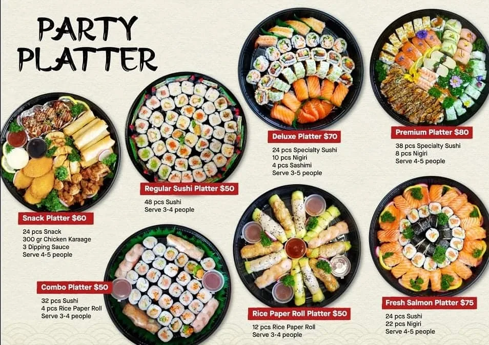 Menu, Pika Sushi - Authentic Japanese Cuisine and Takeaway in Warragul