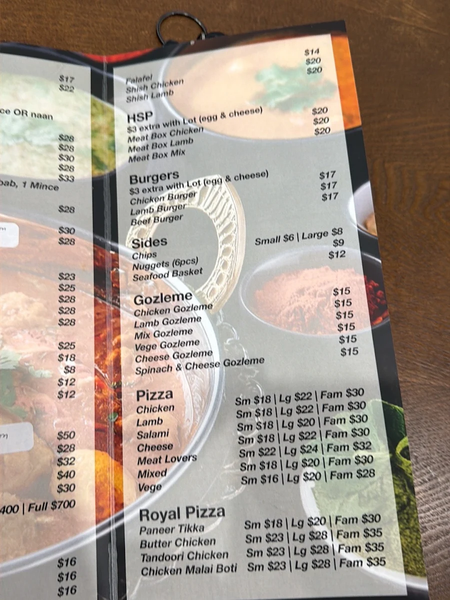 Menu, Fresh Point Juice Bar and Restaurant