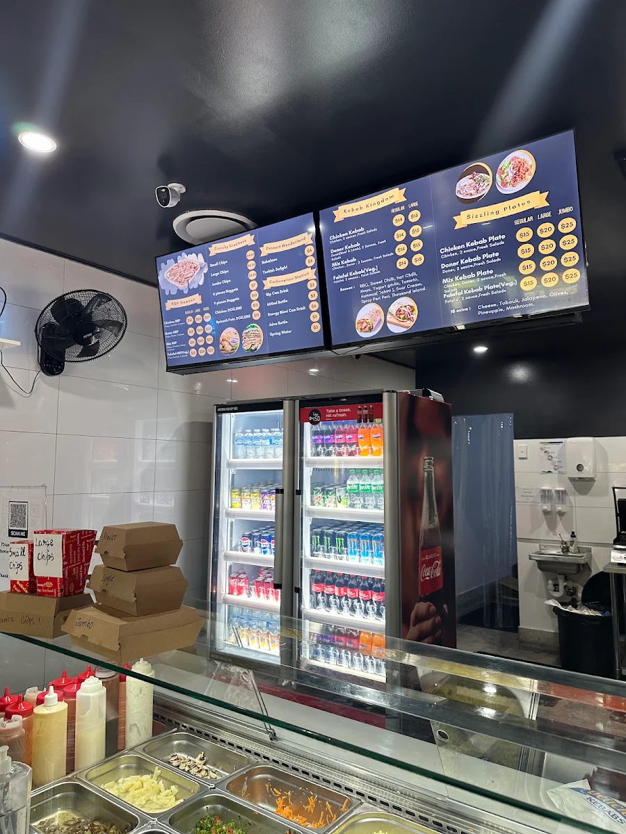 Menu, Sandgate Kebab & ice cream