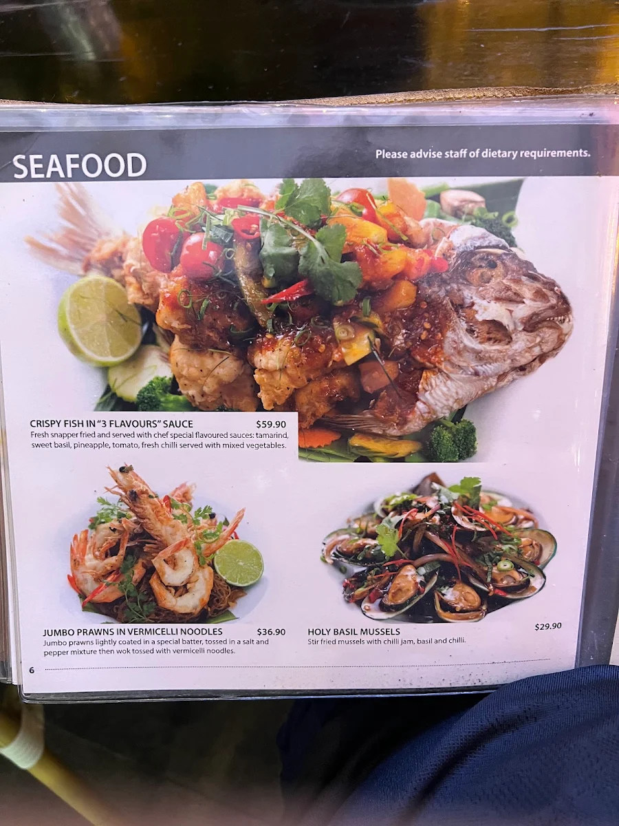 Menu, Holy Basil Darling Square