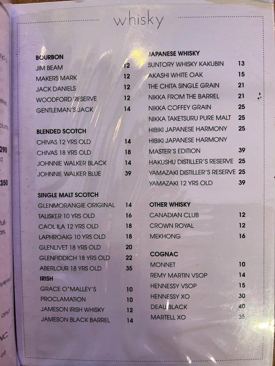 Menu, Holy Basil Darling Square