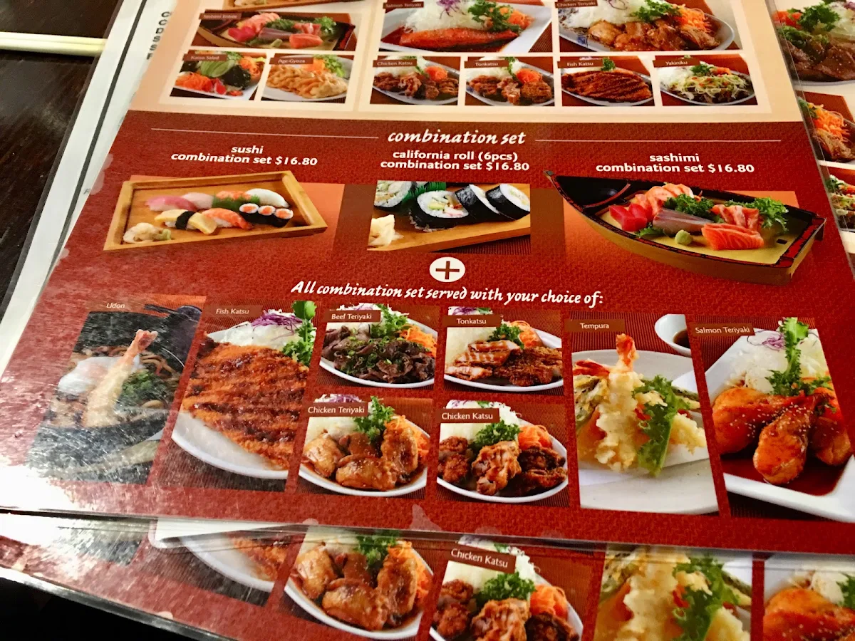 Menu, Sushi Suma