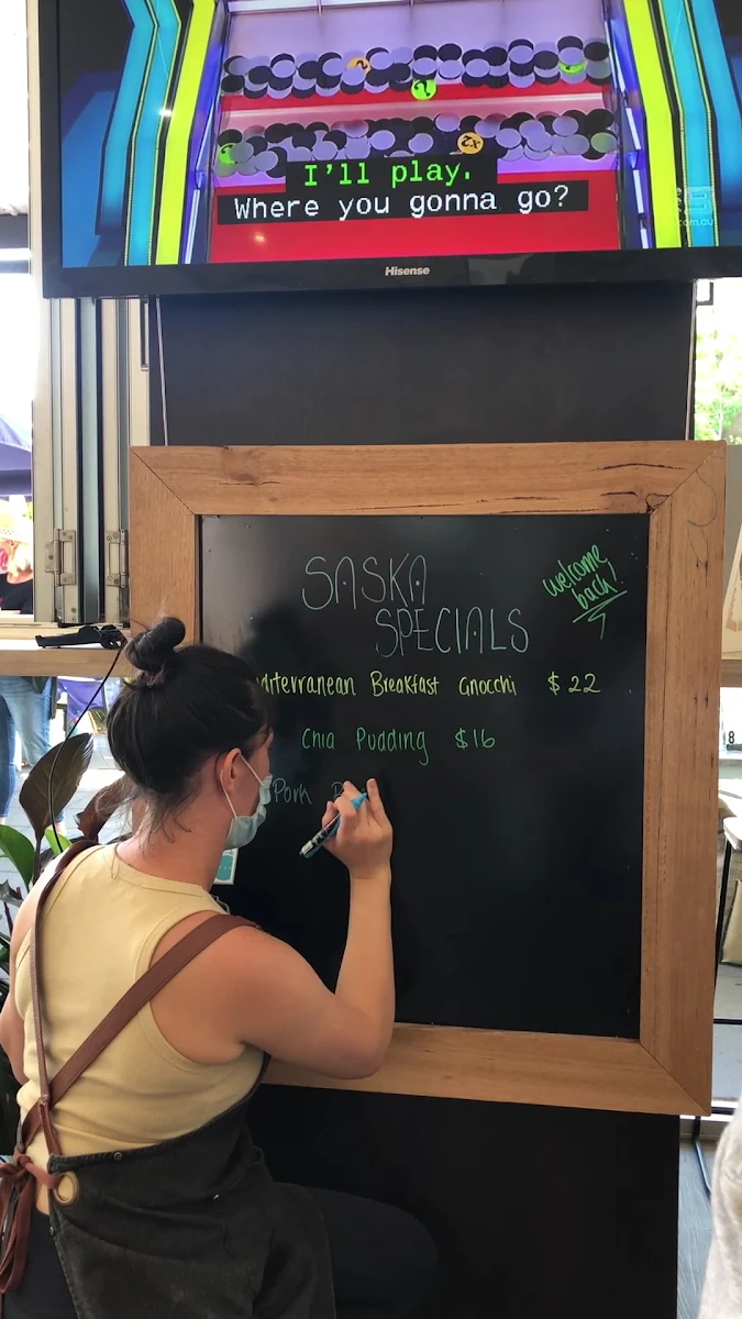 Menu, Saska