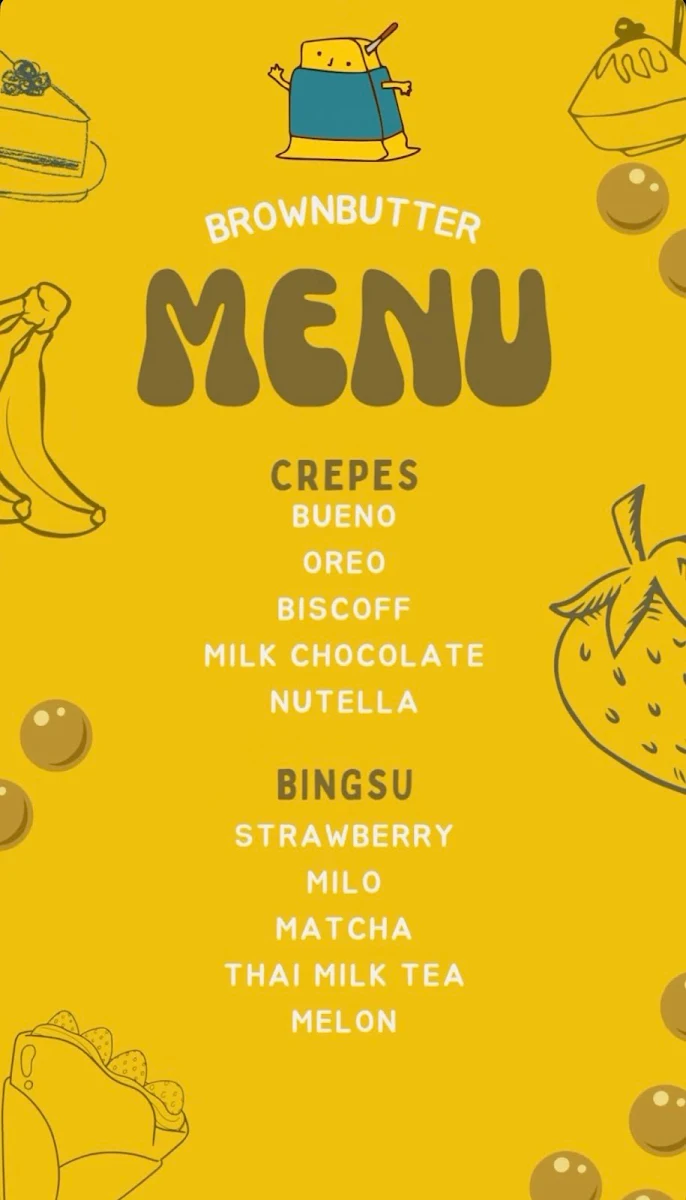 Menu, brownbutter