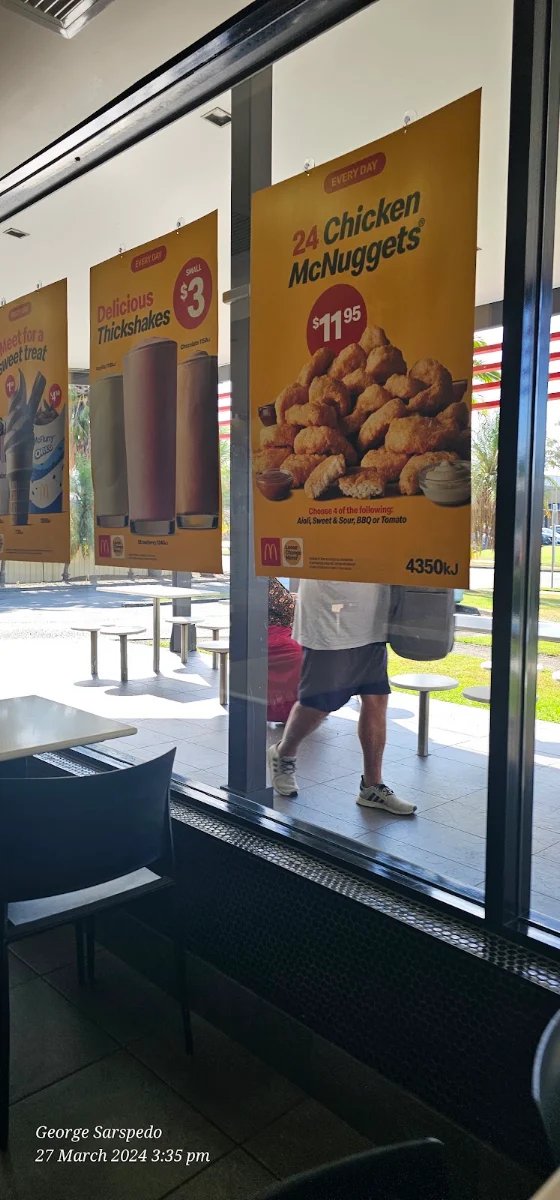 Menu, McDonald's Wyong