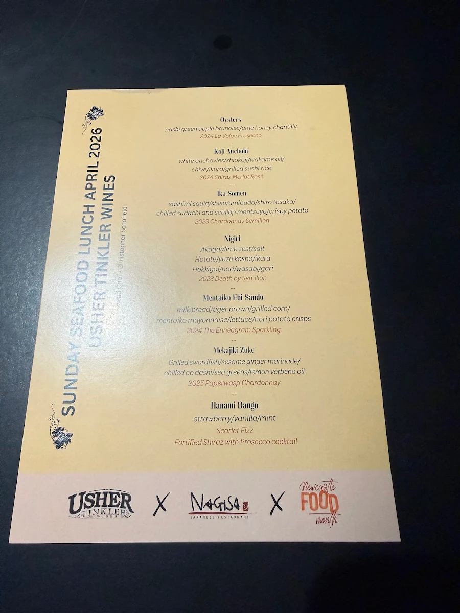 Menu, Nagisa