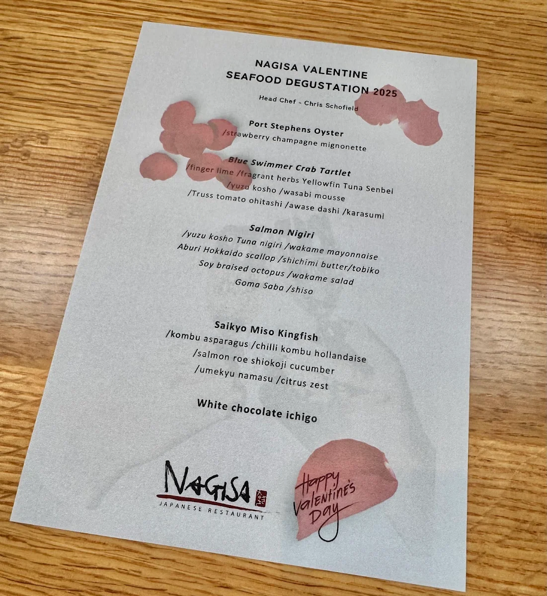 Menu, Nagisa