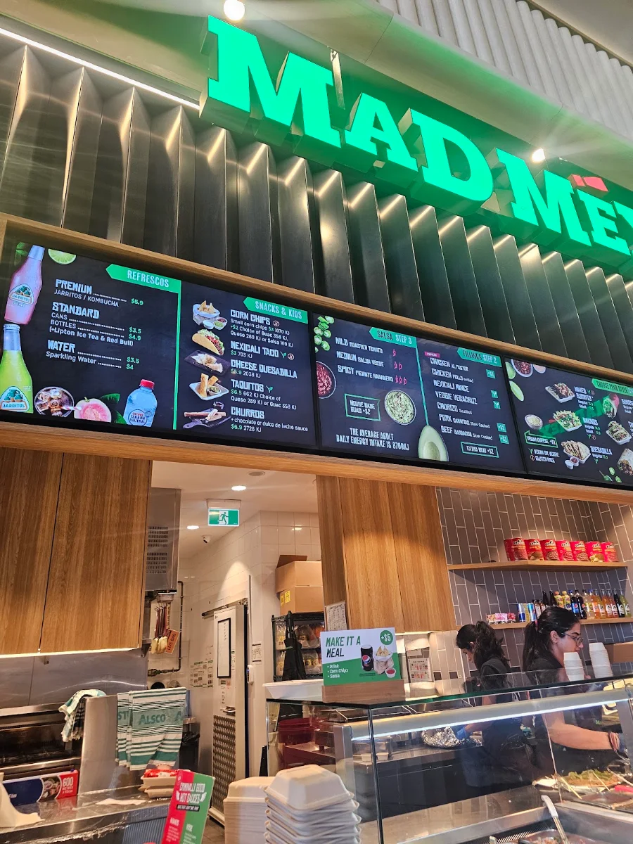 Menu, Mad Mex Karrinyup