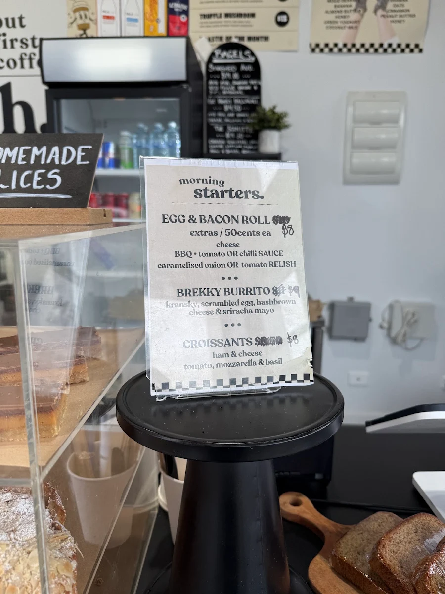 Menu, Homebody Cafe