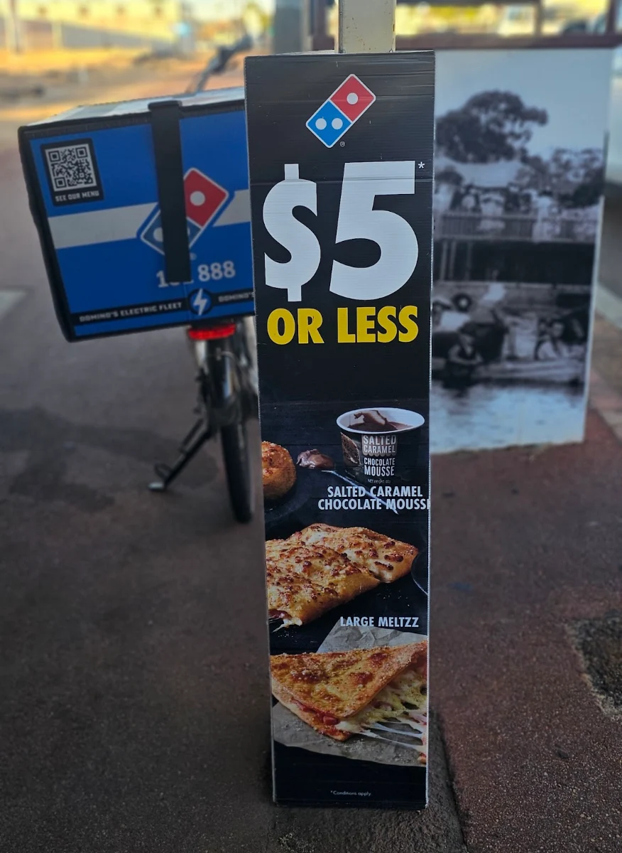 Menu, Domino's Pizza Northam