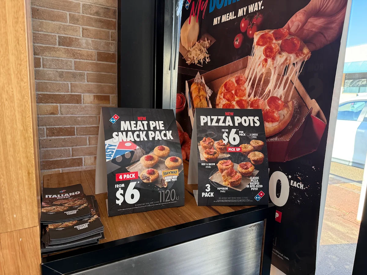 Menu, Domino's Pizza Northam