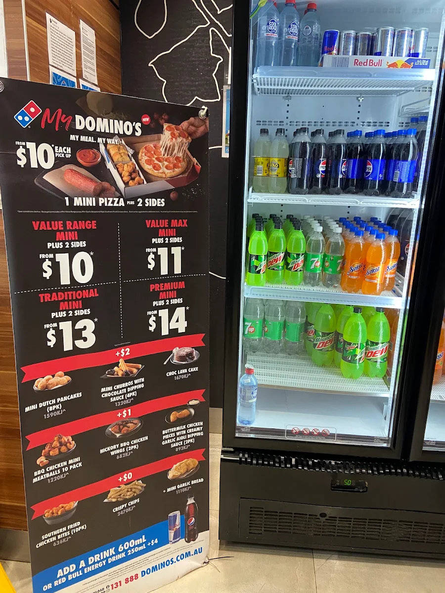 Menu, Domino's Pizza Northam