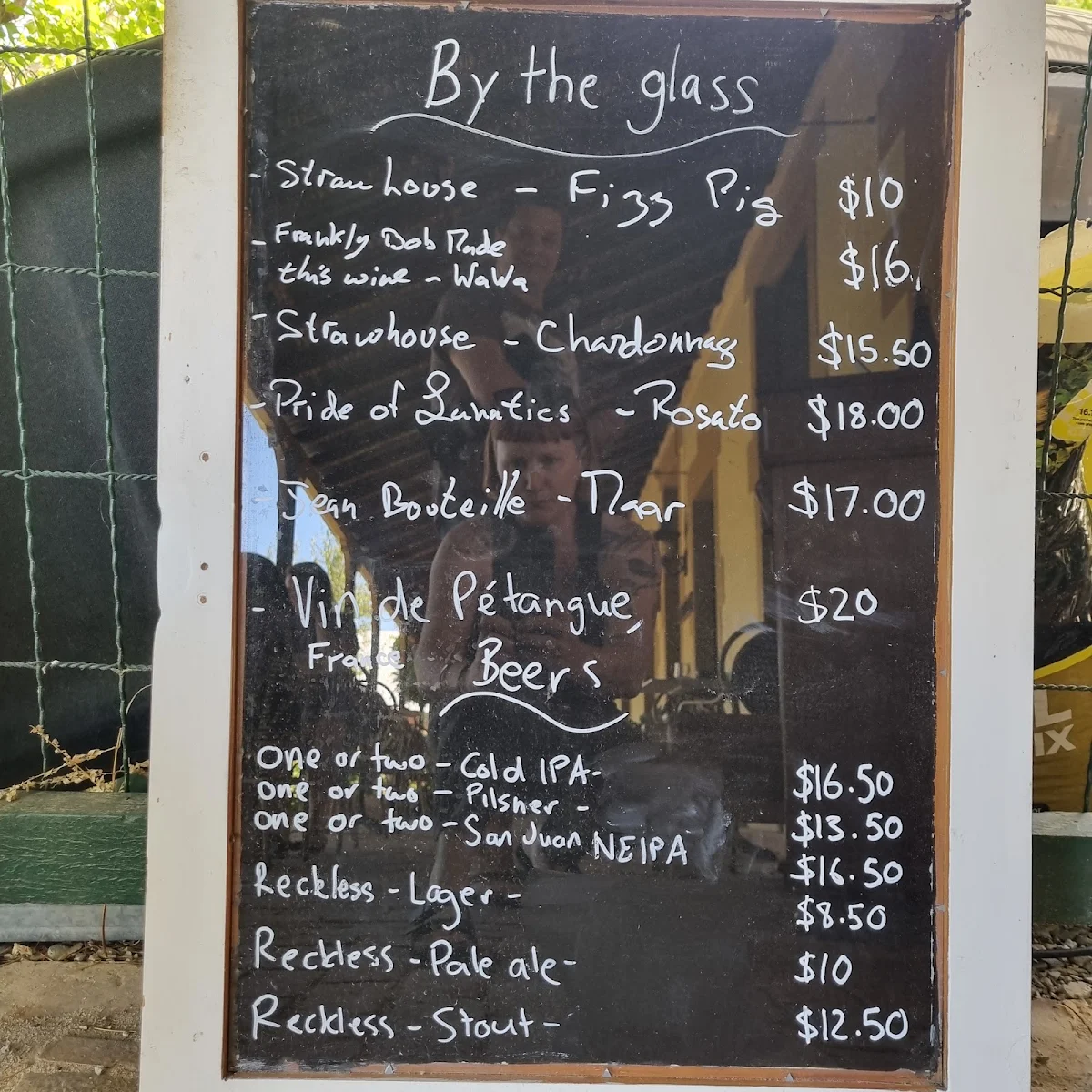Menu, Pique-Nique Café