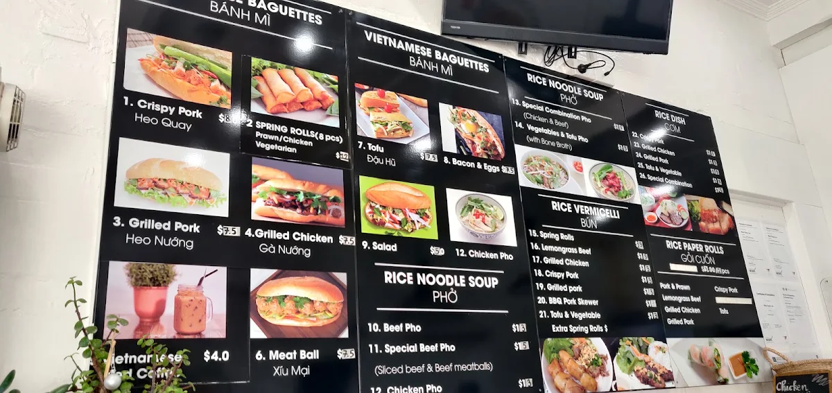 Menu, Banh Mi & Pho