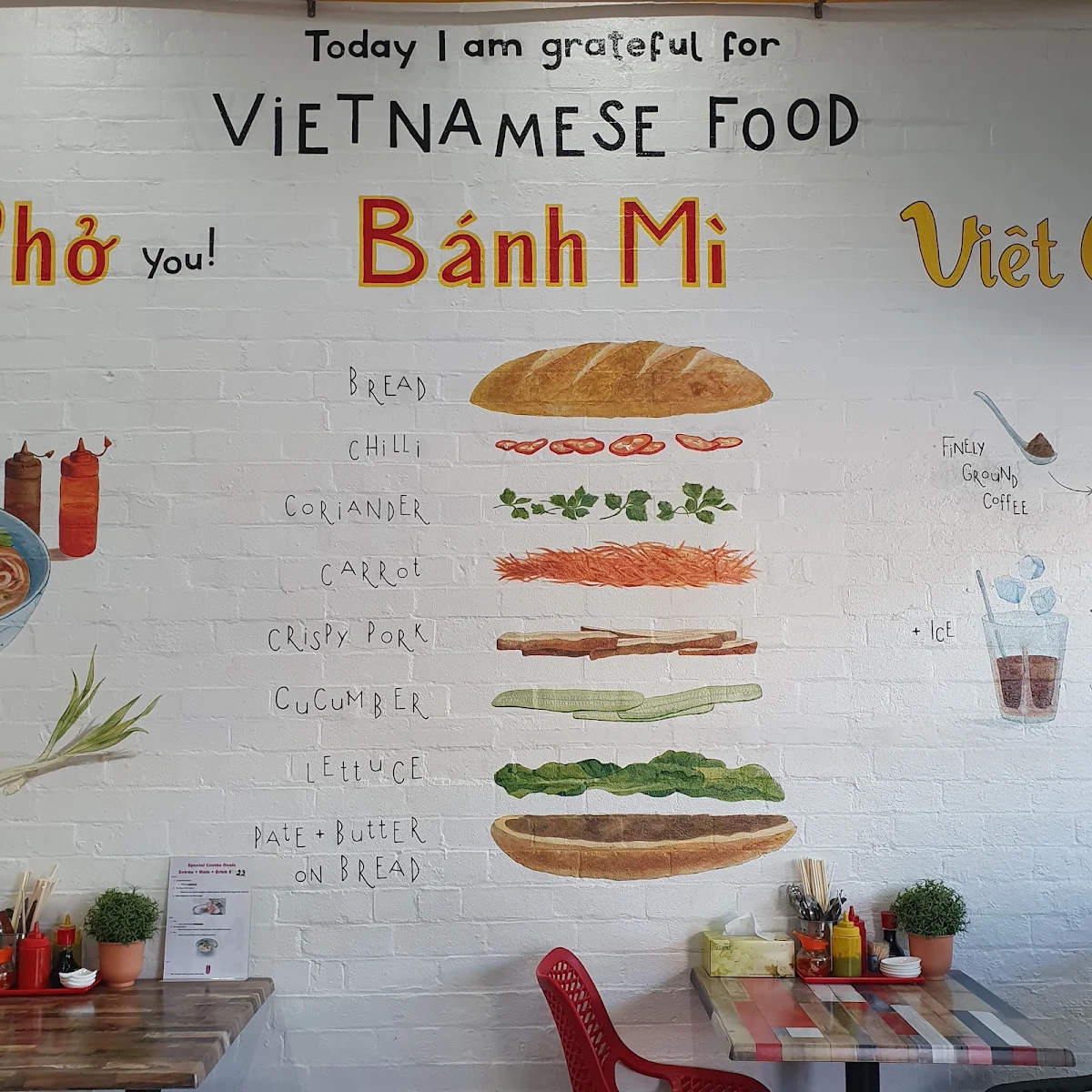 Menu, Banh Mi & Pho