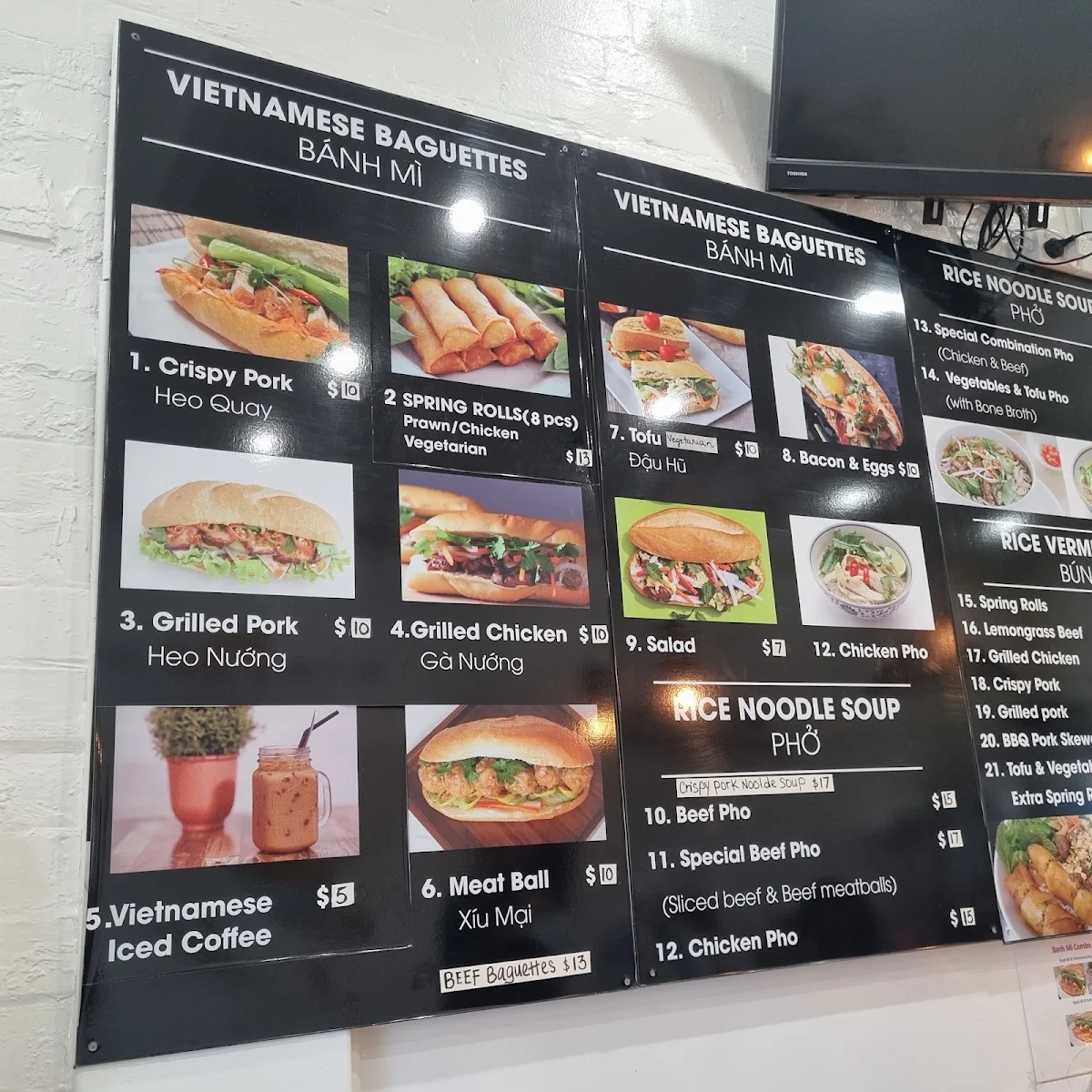 Menu, Banh Mi & Pho