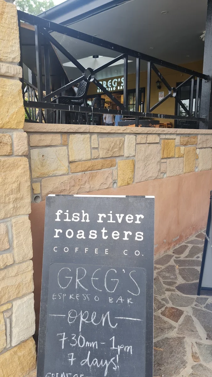 Menu, Greg’s Espresso Bar, Pokolbin