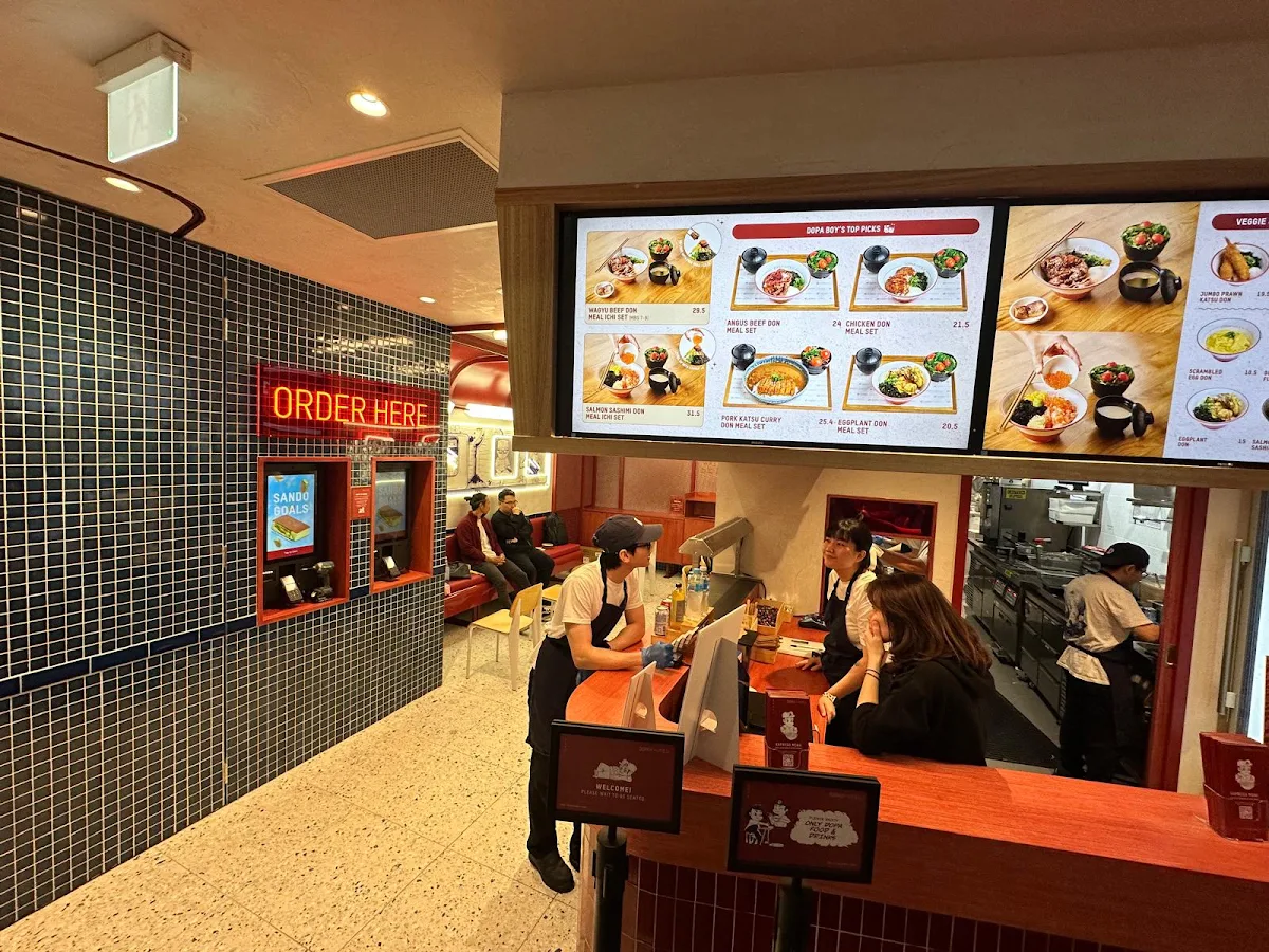 Menu, Dopa Donburi - Chatswood Interchange