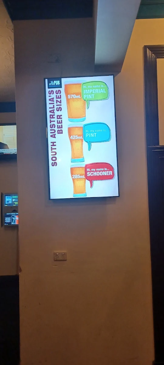 Menu, The Little Pub