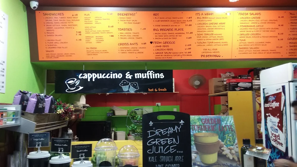 Menu, Uppercrust Sandwich Bar