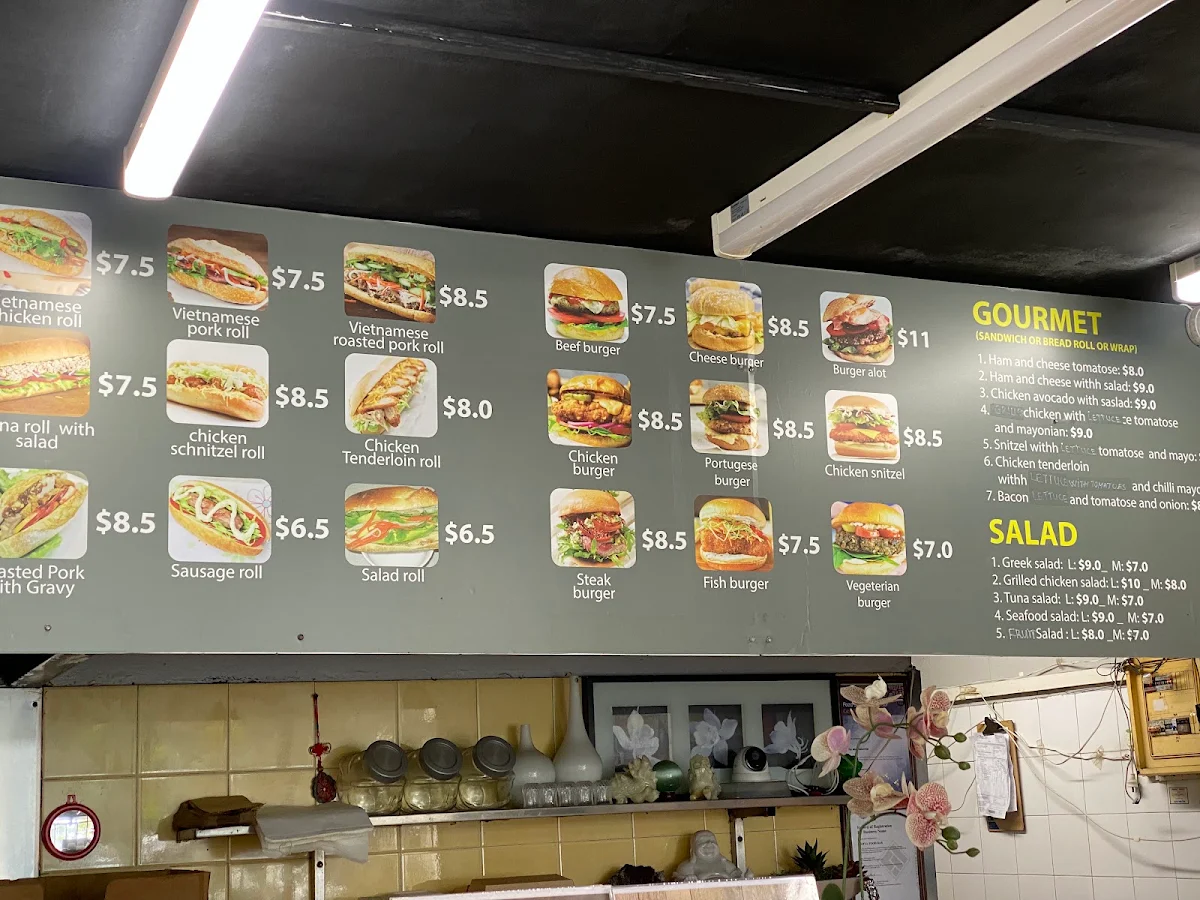 Menu, Darya's Food and Grill Bar