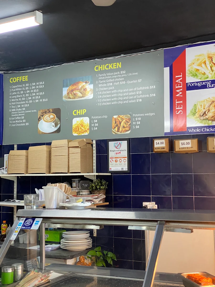 Menu, Darya's Food and Grill Bar