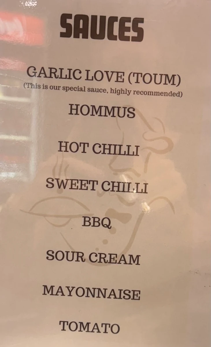 Menu, Ozi Charcoal Grill and Kebab Cuisine