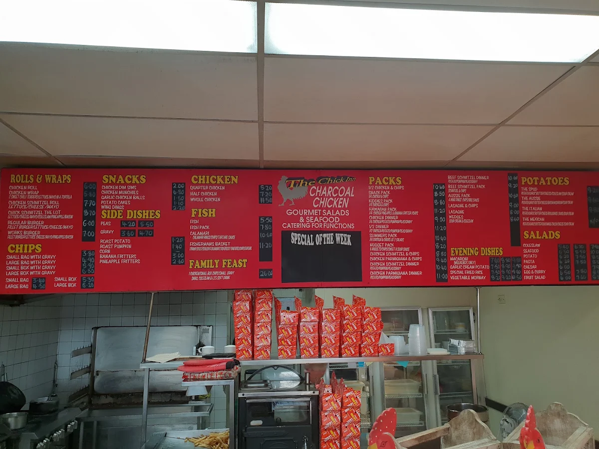 Menu, The Chick-Inn
