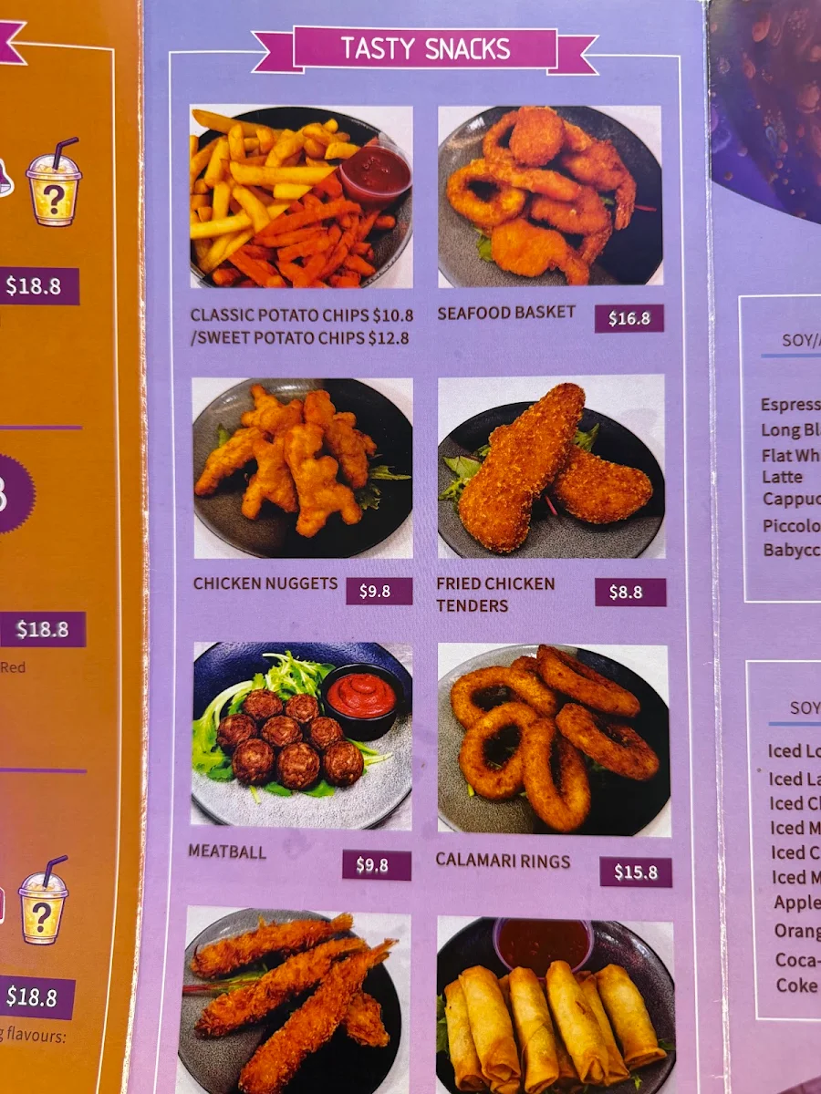 Menu, Pixieland