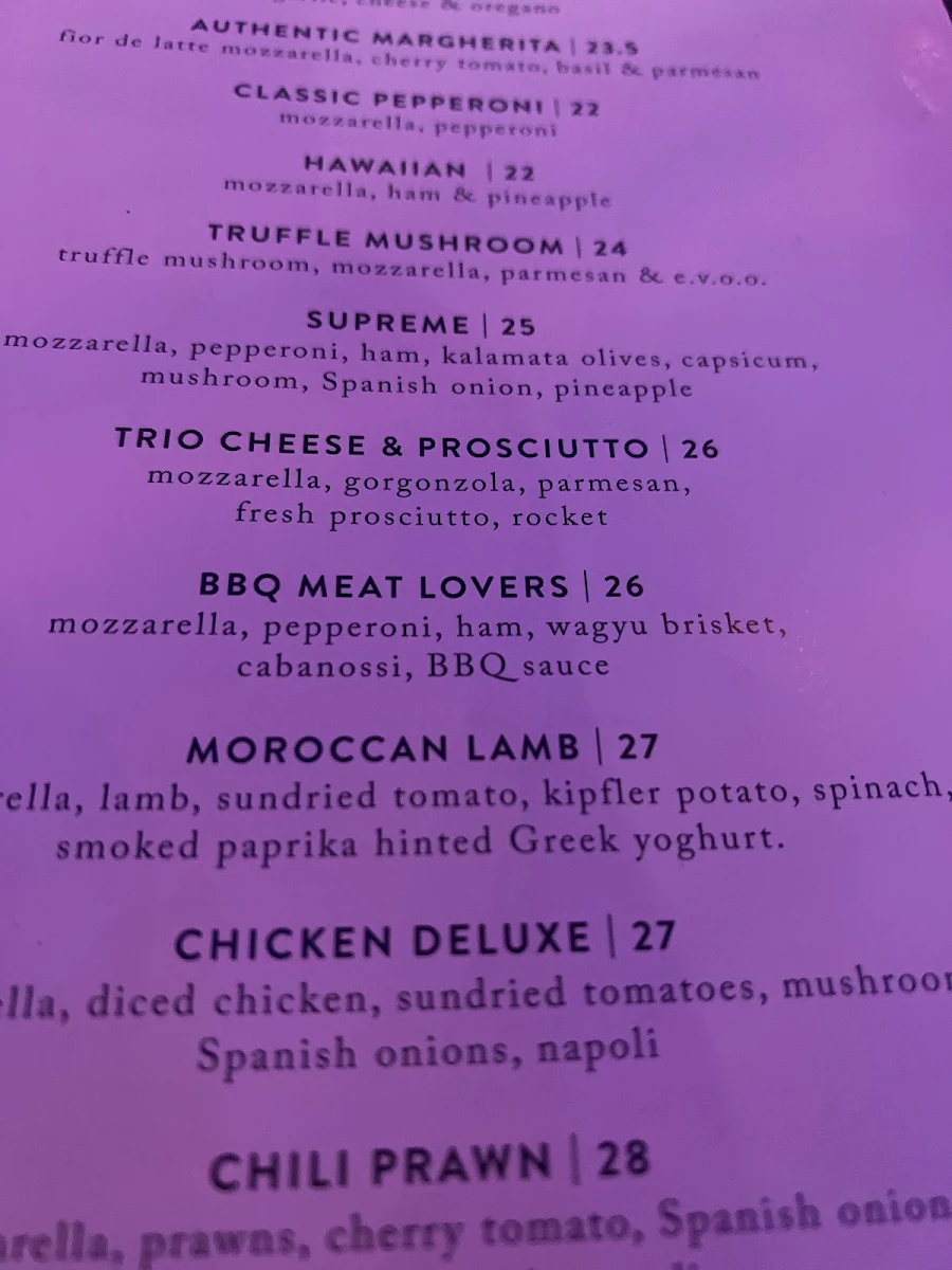 Menu, The Food Depot - Head Office