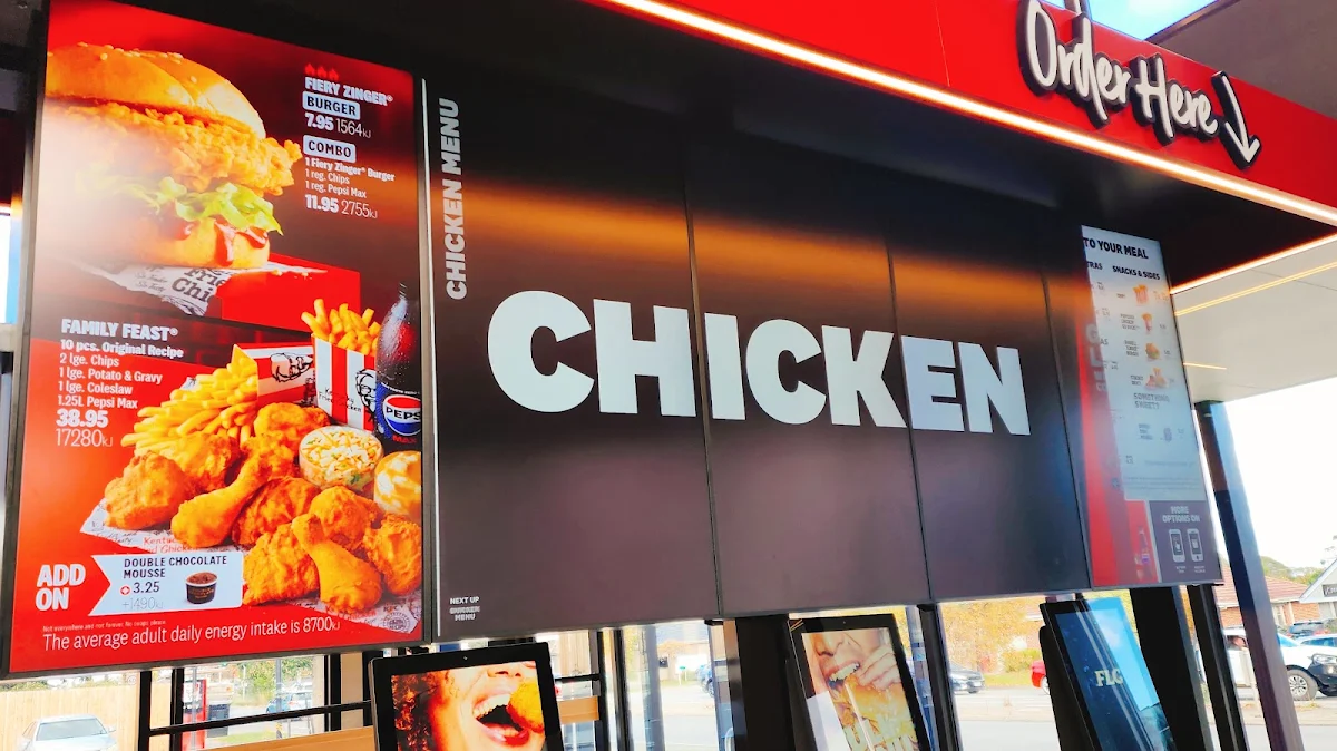 Menu, KFC Berwick North