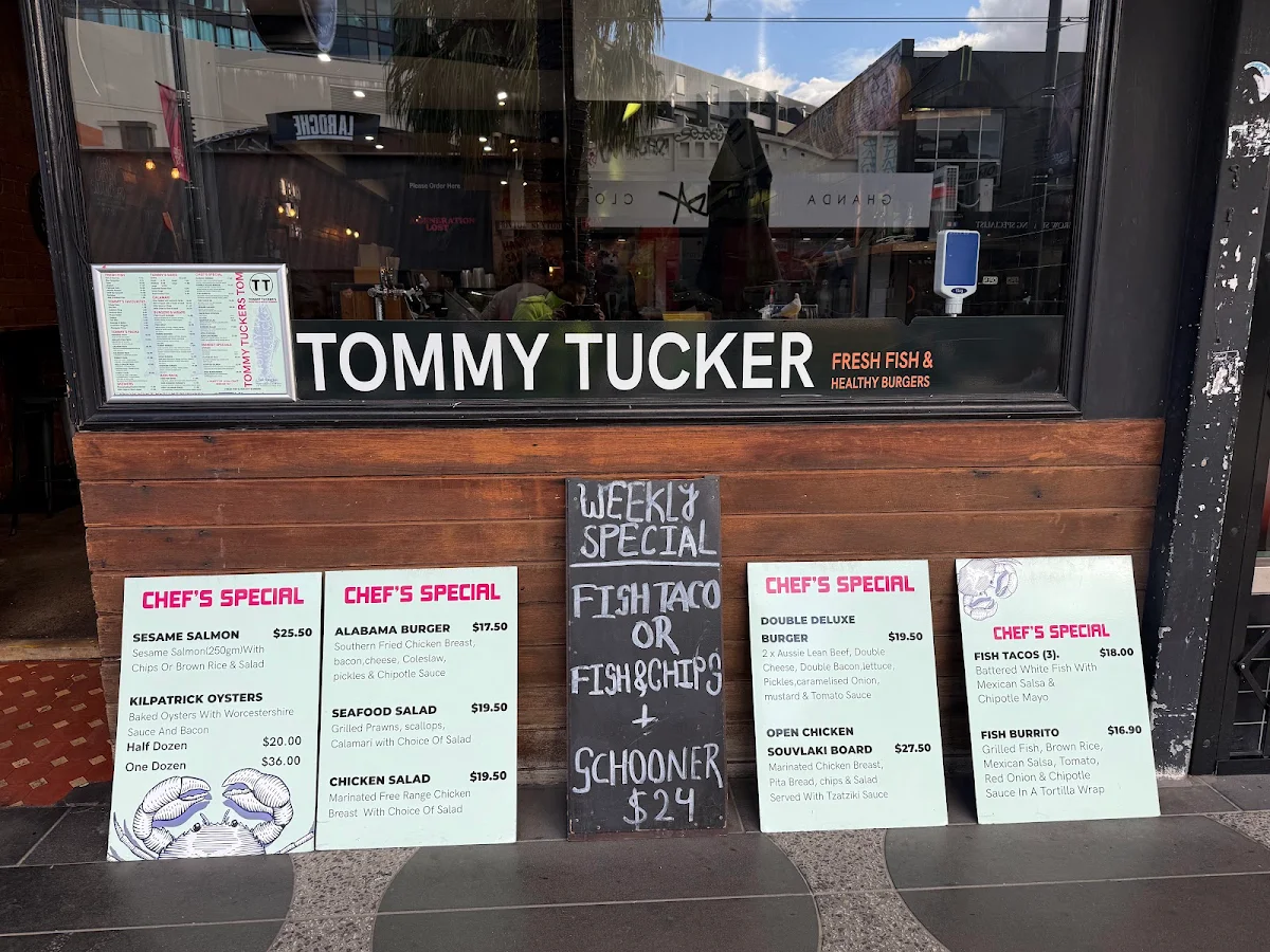 Menu, Tommy Tucker's