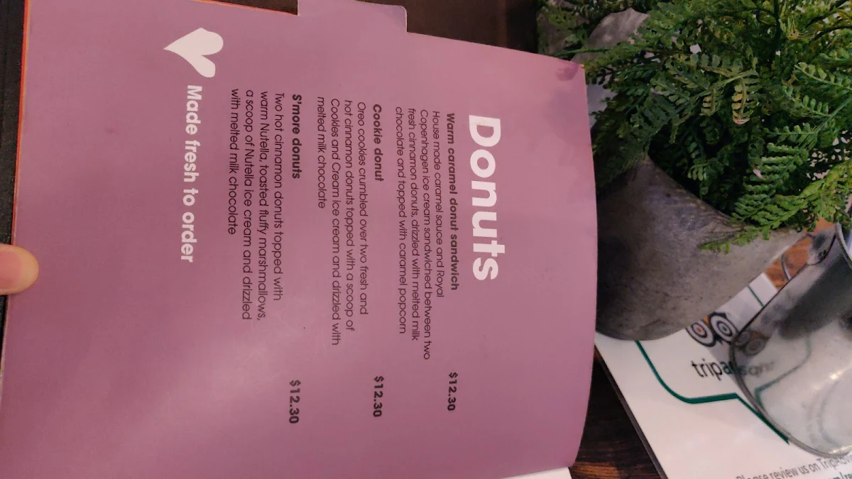 Menu, Royal Copenhagen Mildura
