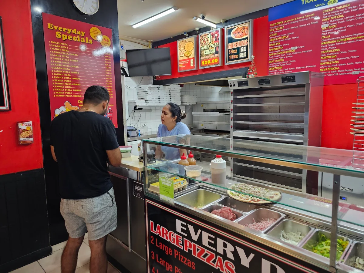 Menu, Marangaroo Pizza