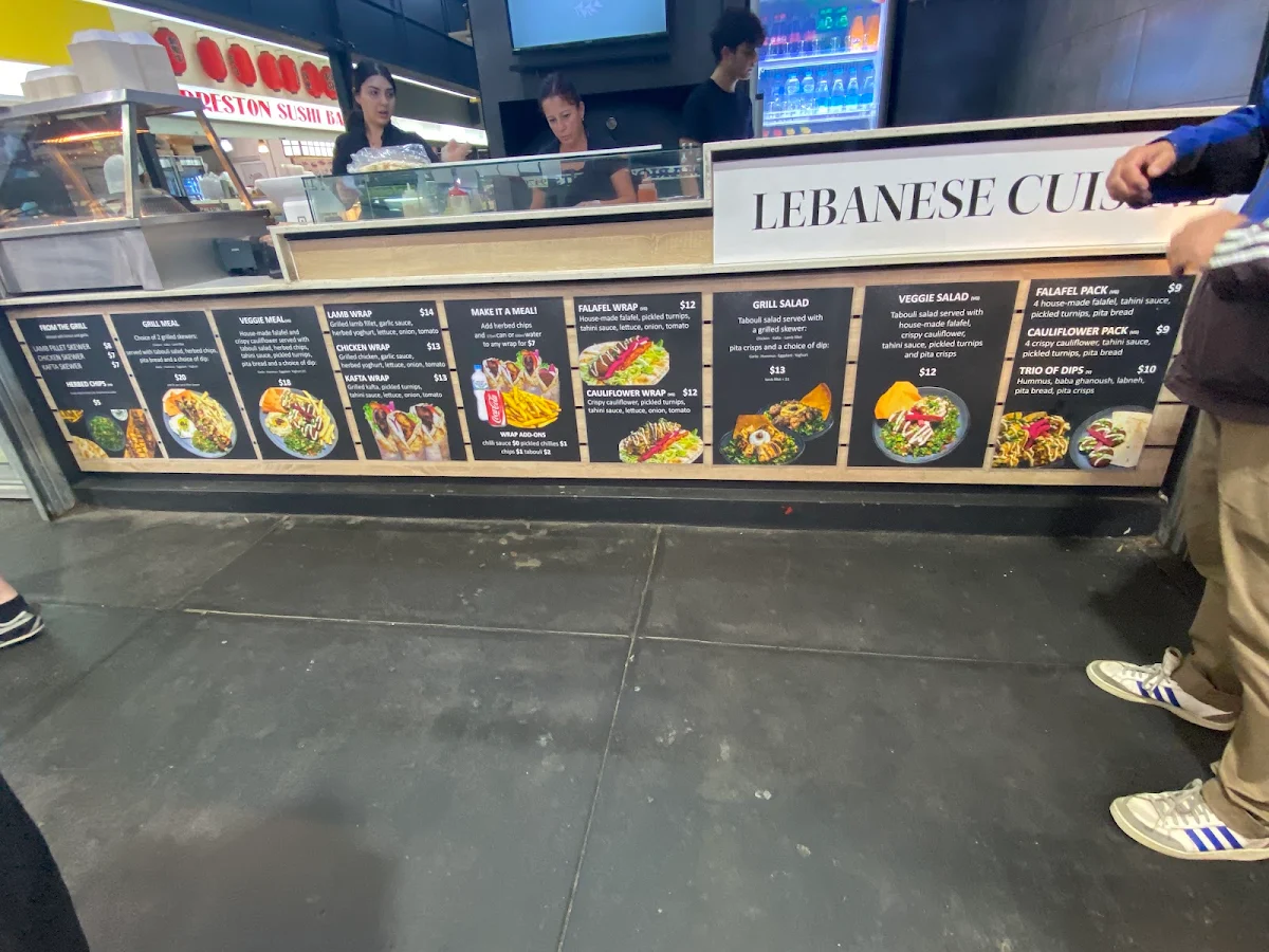 Menu, OLIVE BRANCH Lebanese Grill