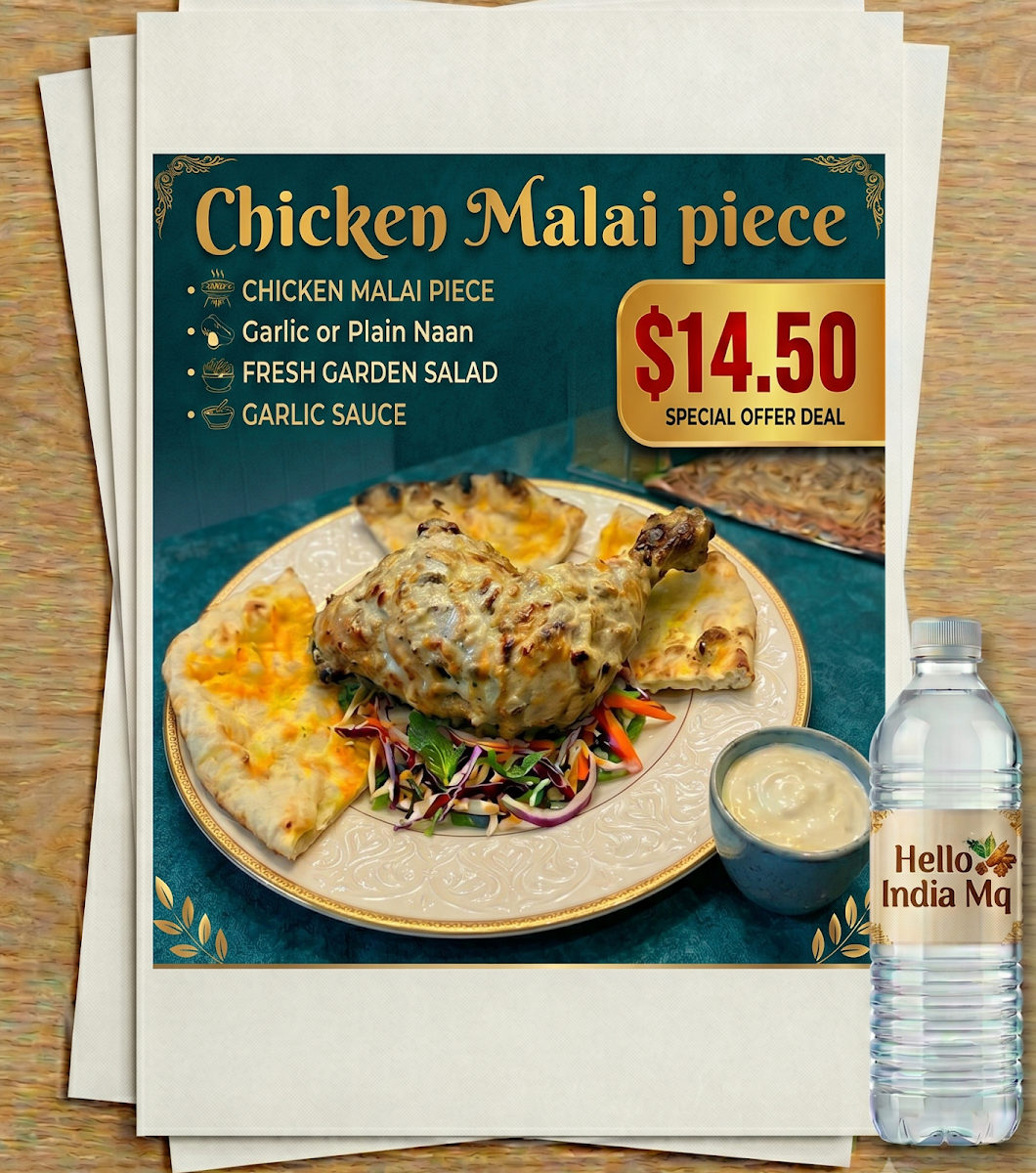 Menu, Hello India Mq