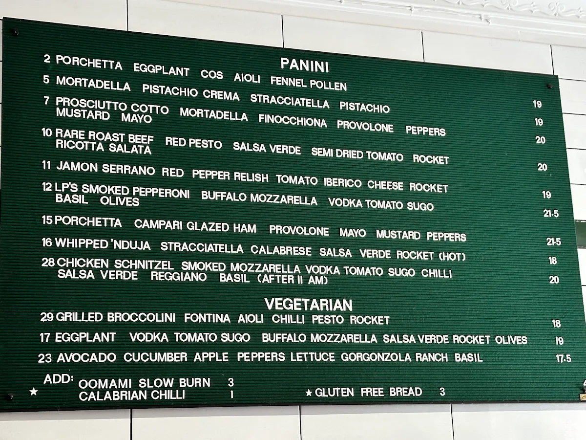 Menu, Arno Deli Newcastle