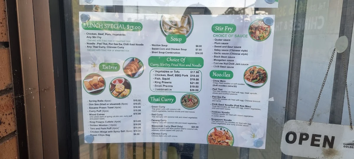 Menu, Asian Star Cuisine Takeaway