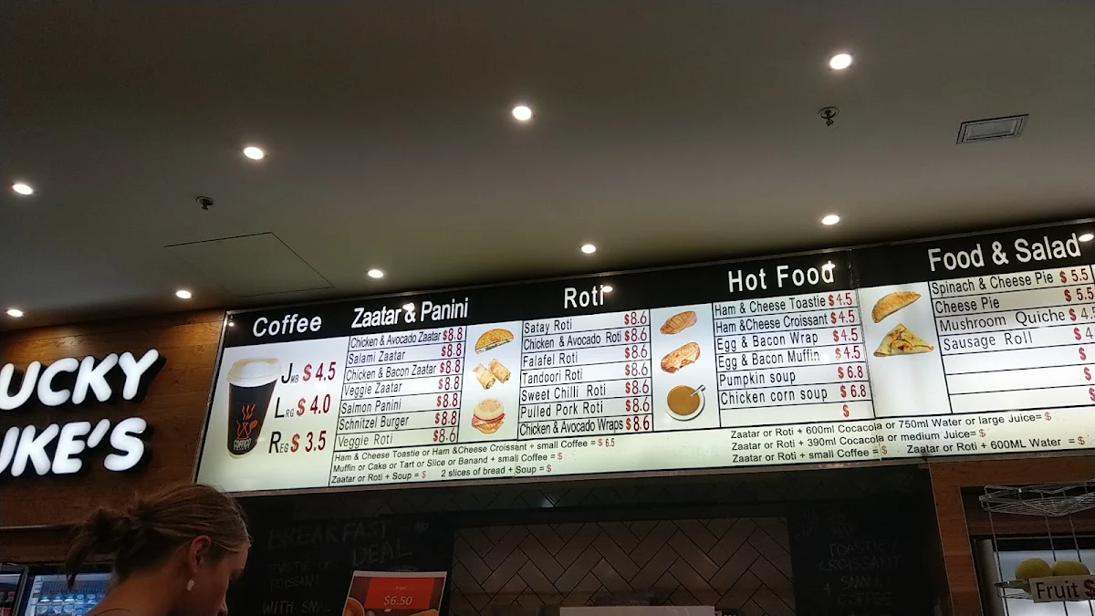 Menu, The Coffee Club Café - Spencer Outlet Centre