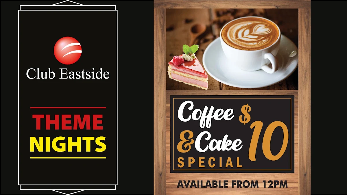 Menu, Club Eastside