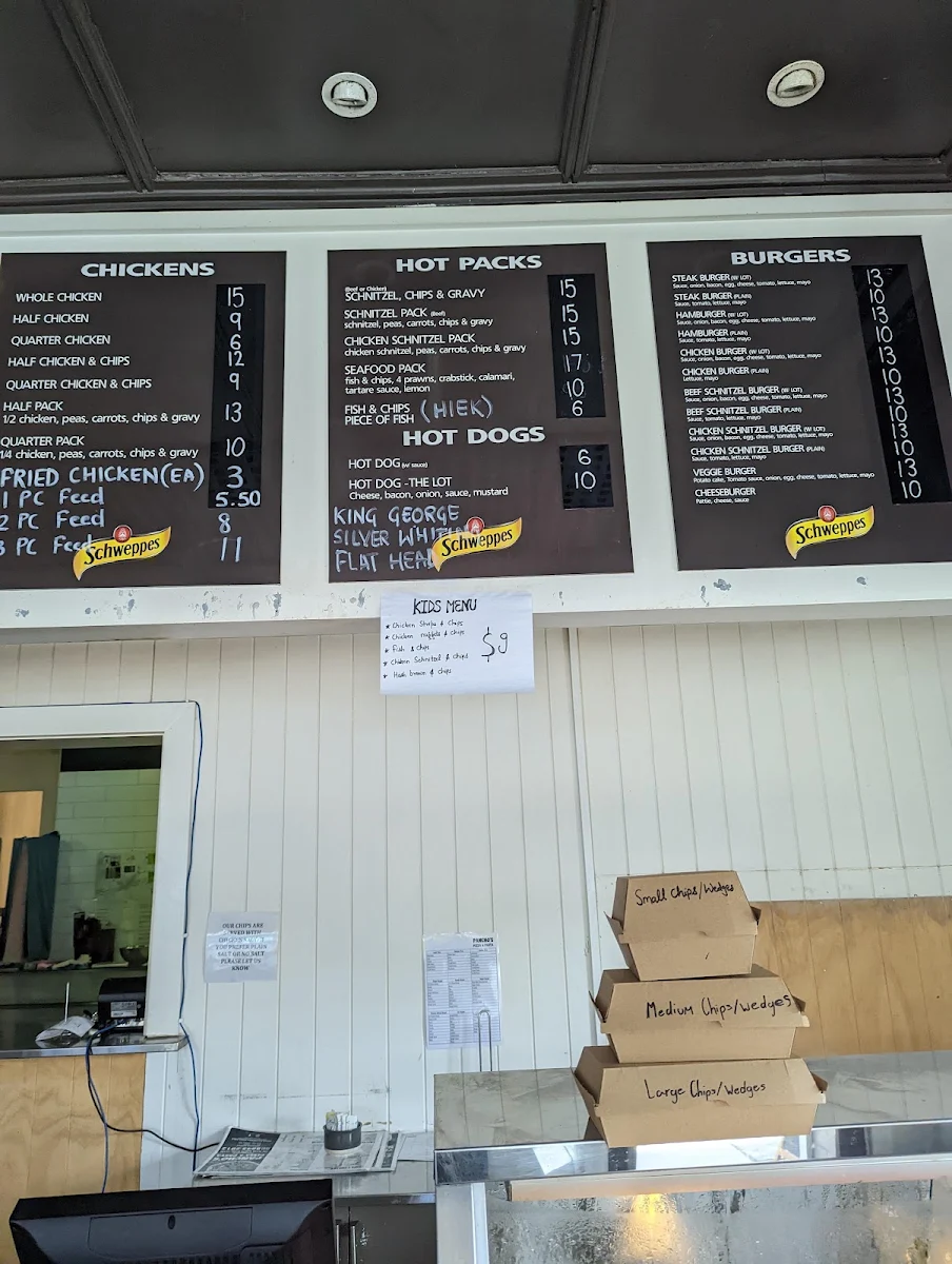 Menu, Pancho's Pizza & Pasta