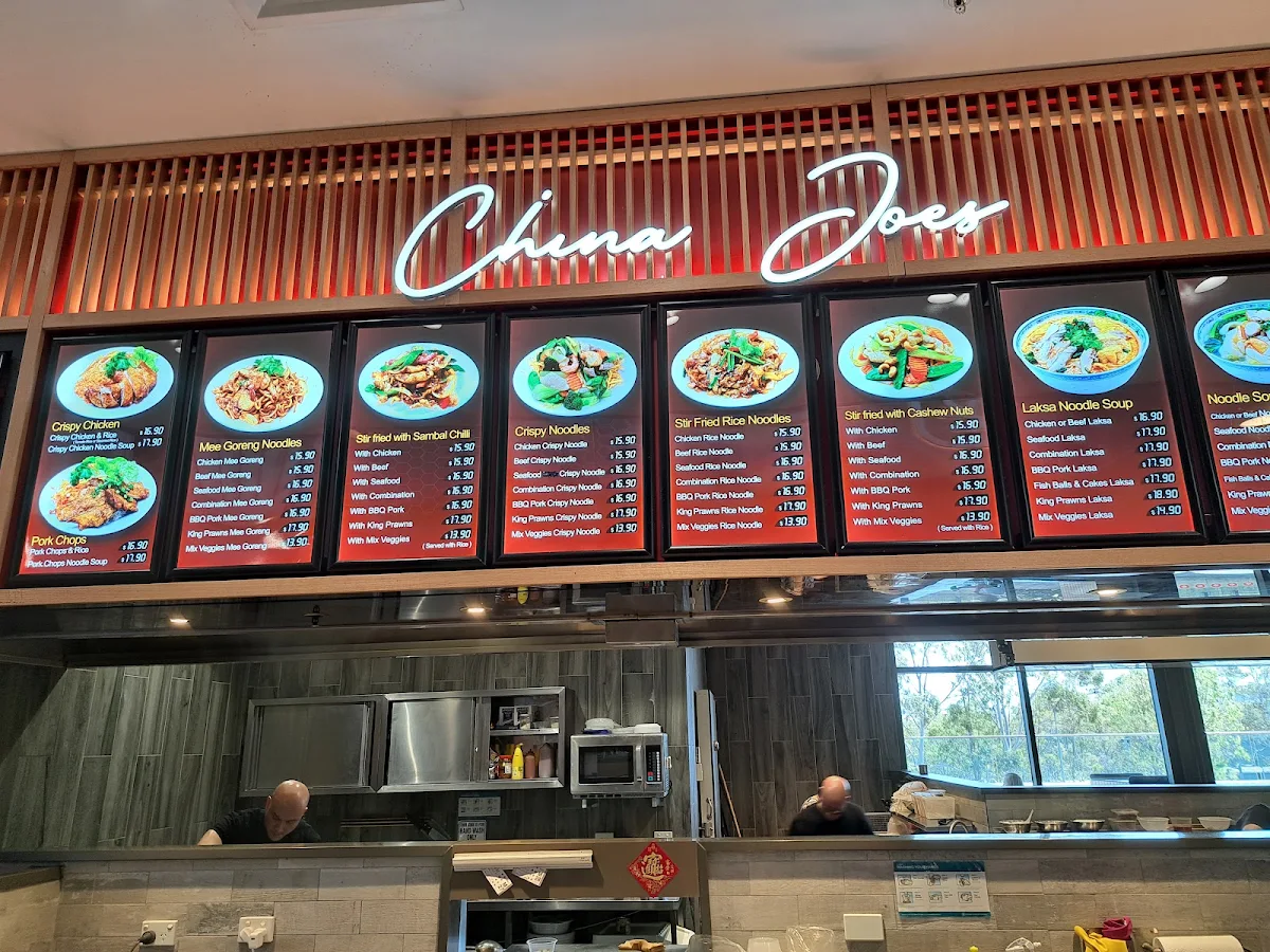 Menu, China Joe's