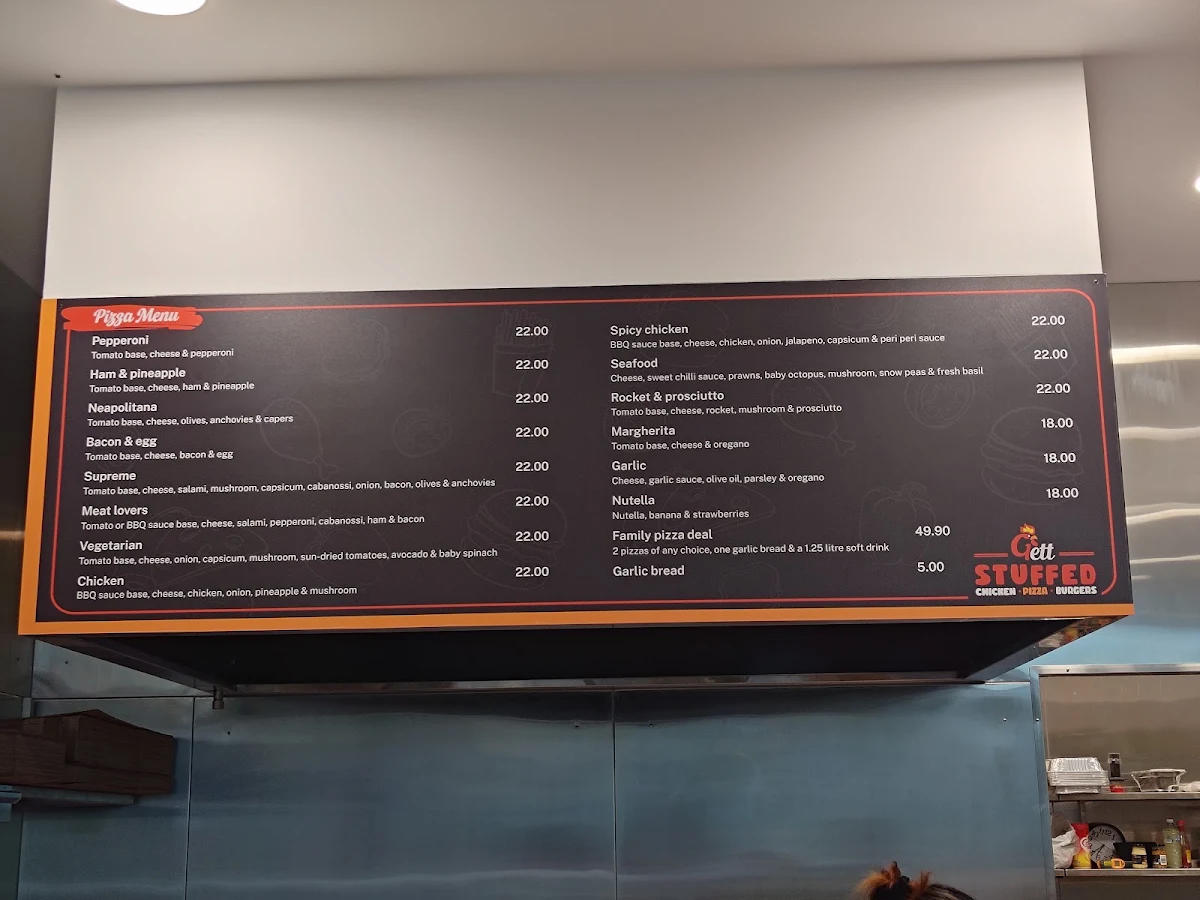 Menu, Gett Stuffed