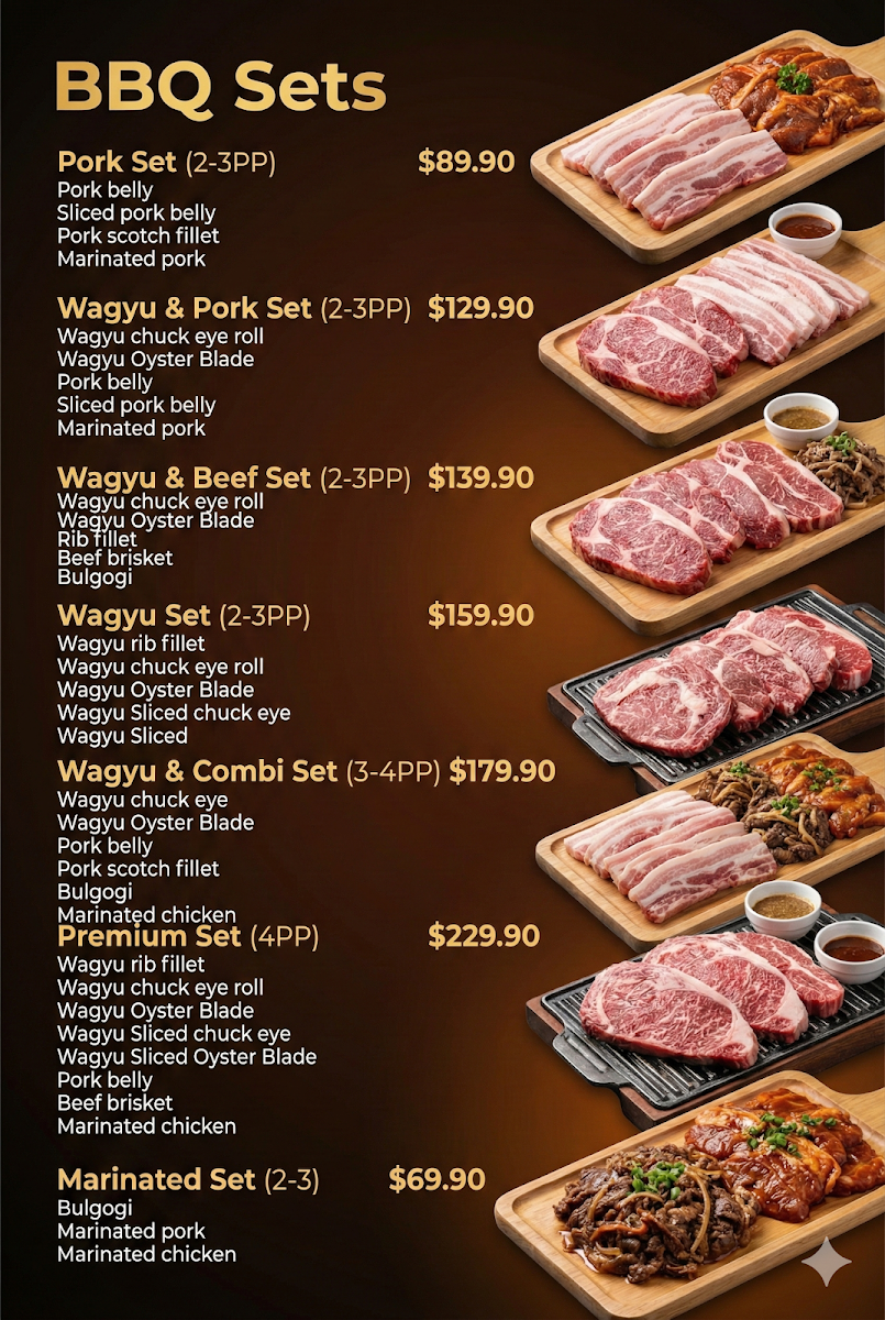 Menu, Korean Kitchen