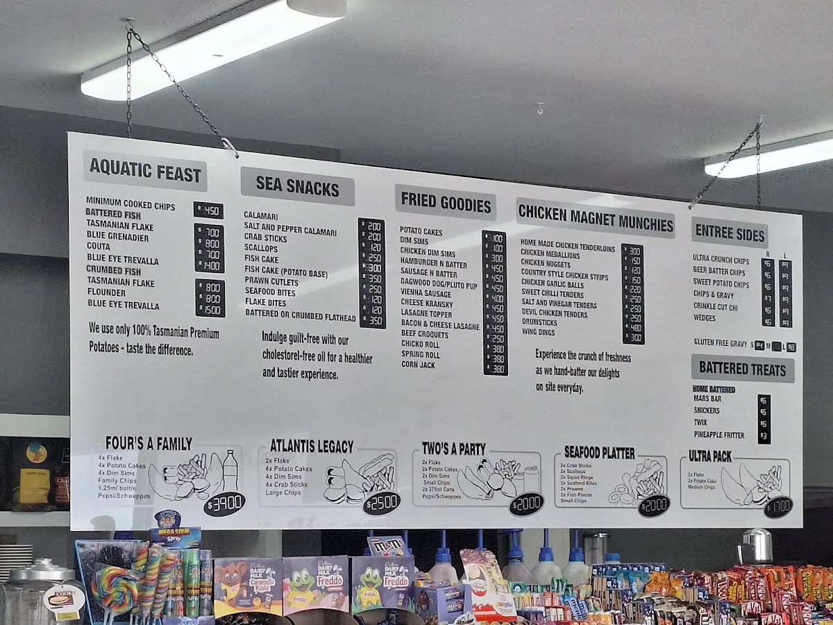 Menu, Atlantis Take Away