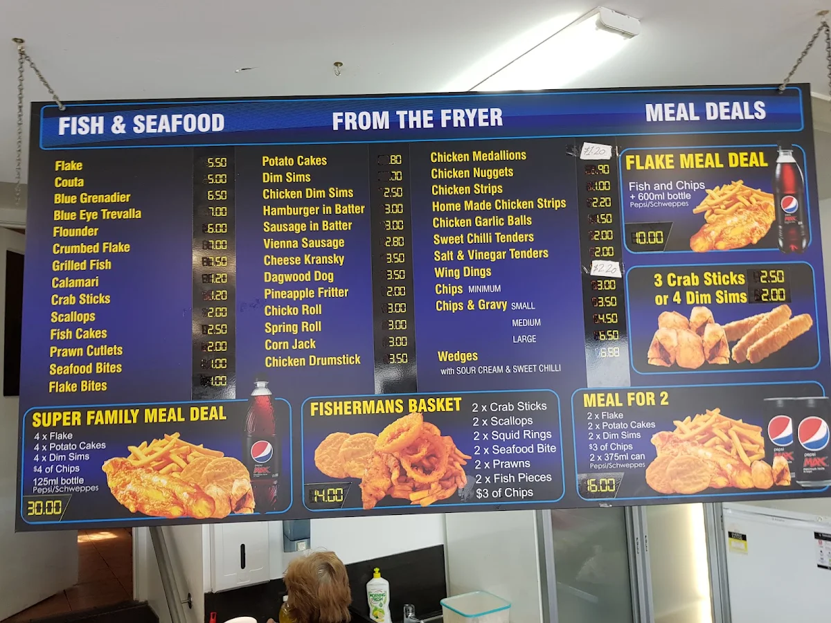 Menu, Atlantis Take Away