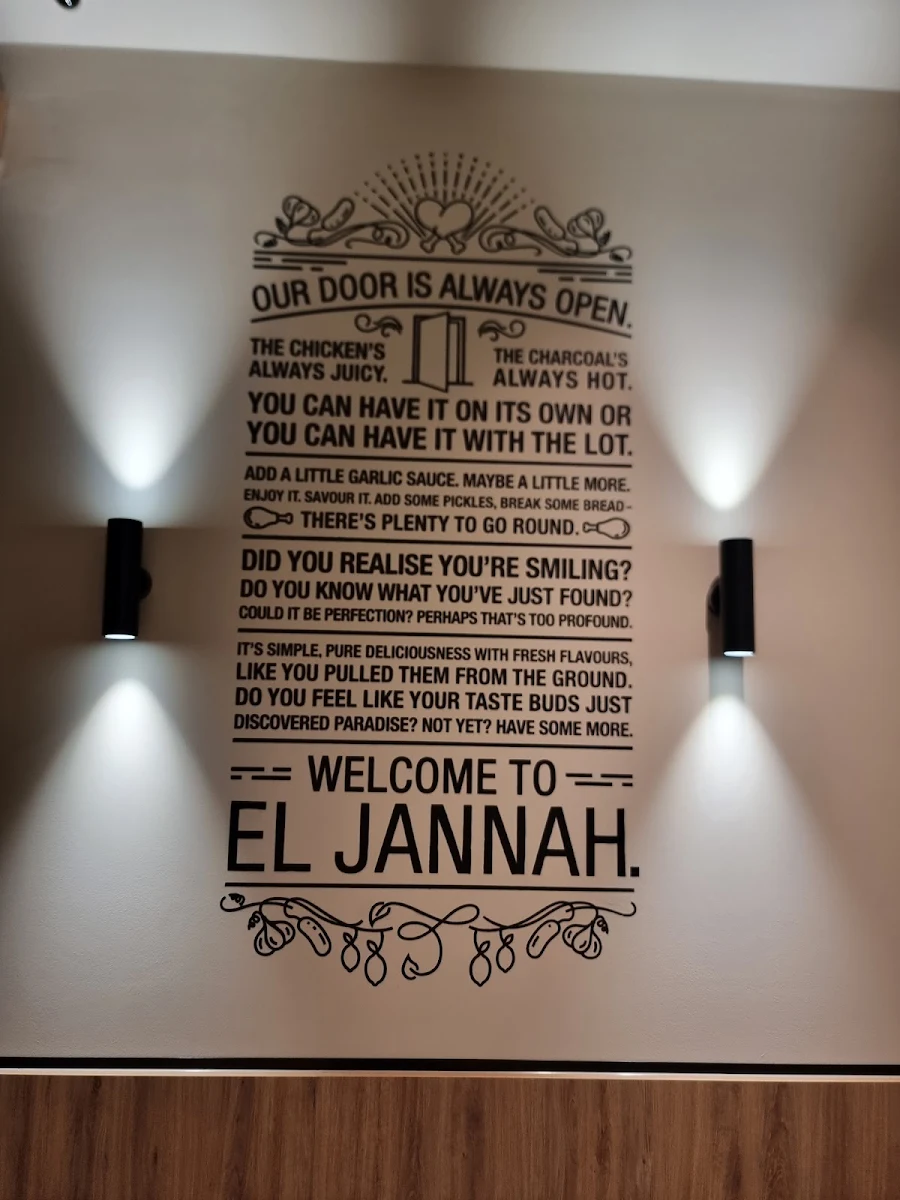 Menu, El Jannah Chicken South Yarra
