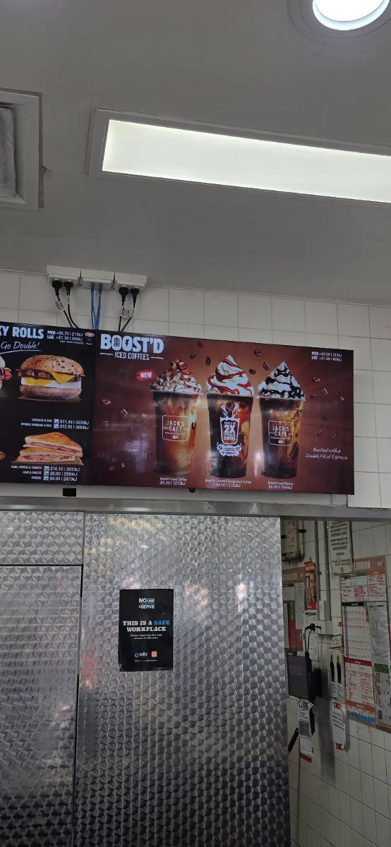 Menu, Hungry Jack's Burgers Mackay